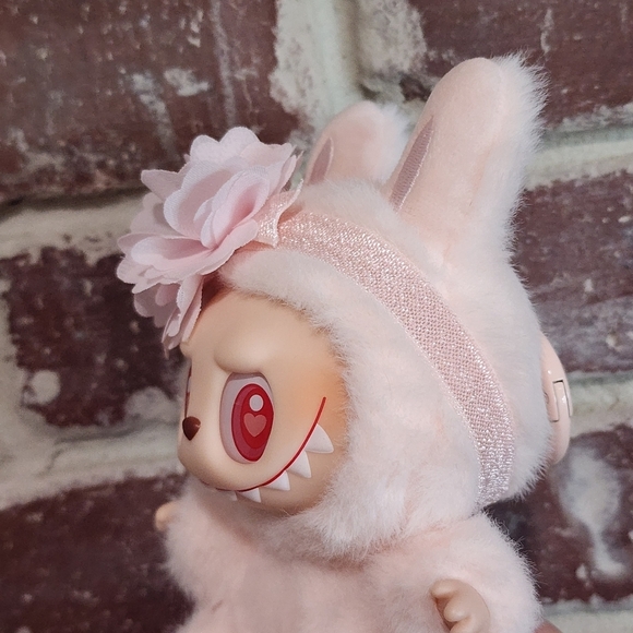 Labubu Pink Flower Headband - Picture 3 of 5